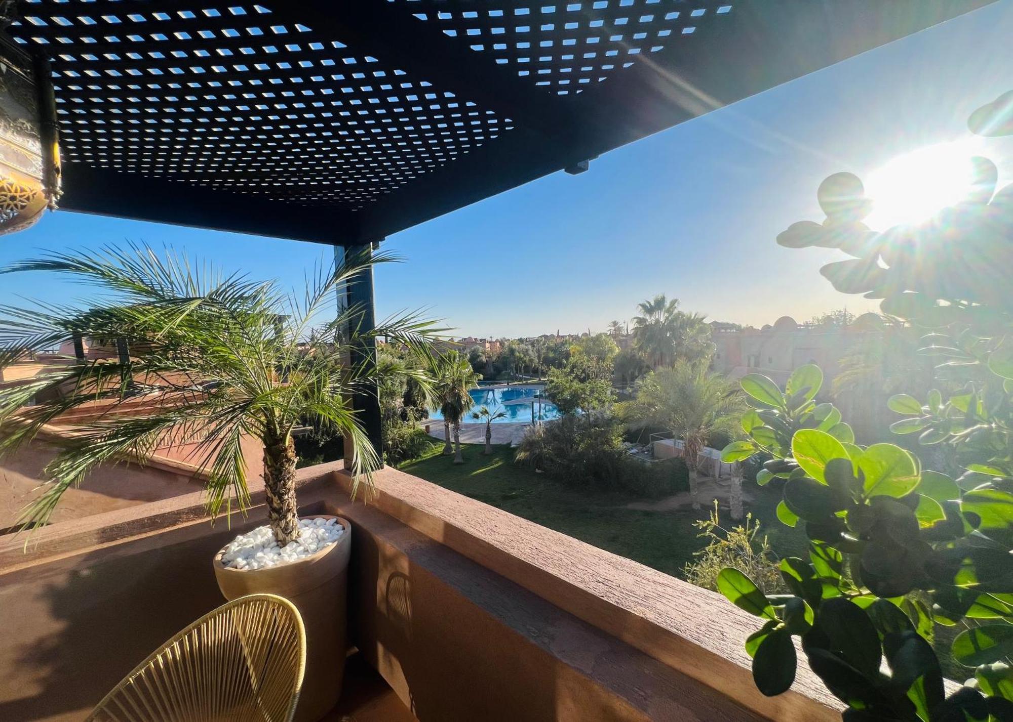 Duplex Atlas Golf Resort Pοοl Νieω Seriniτყ & Cαlm 马拉喀什 外观 照片