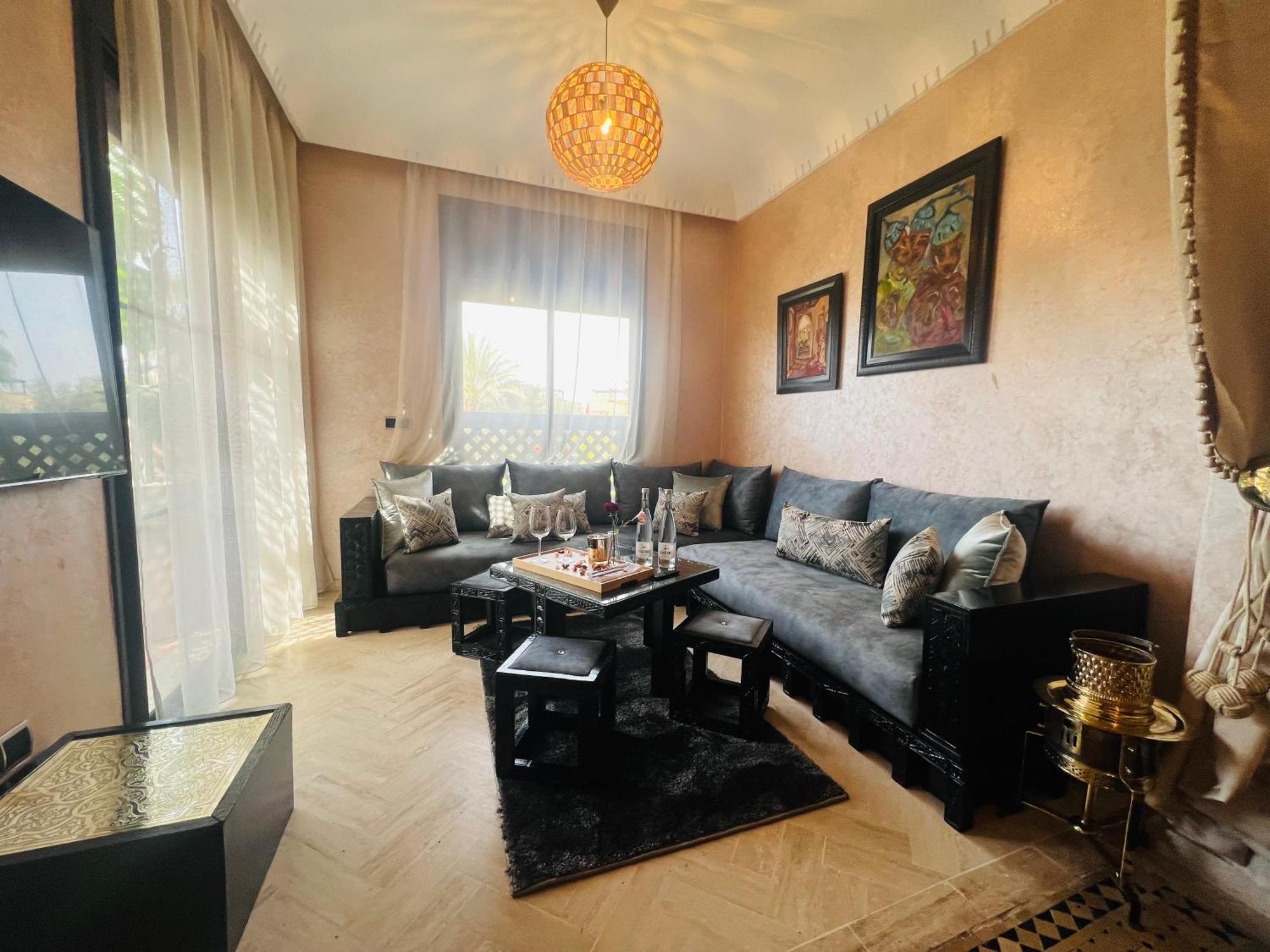 Duplex Atlas Golf Resort Pοοl Νieω Seriniτყ & Cαlm 马拉喀什 外观 照片