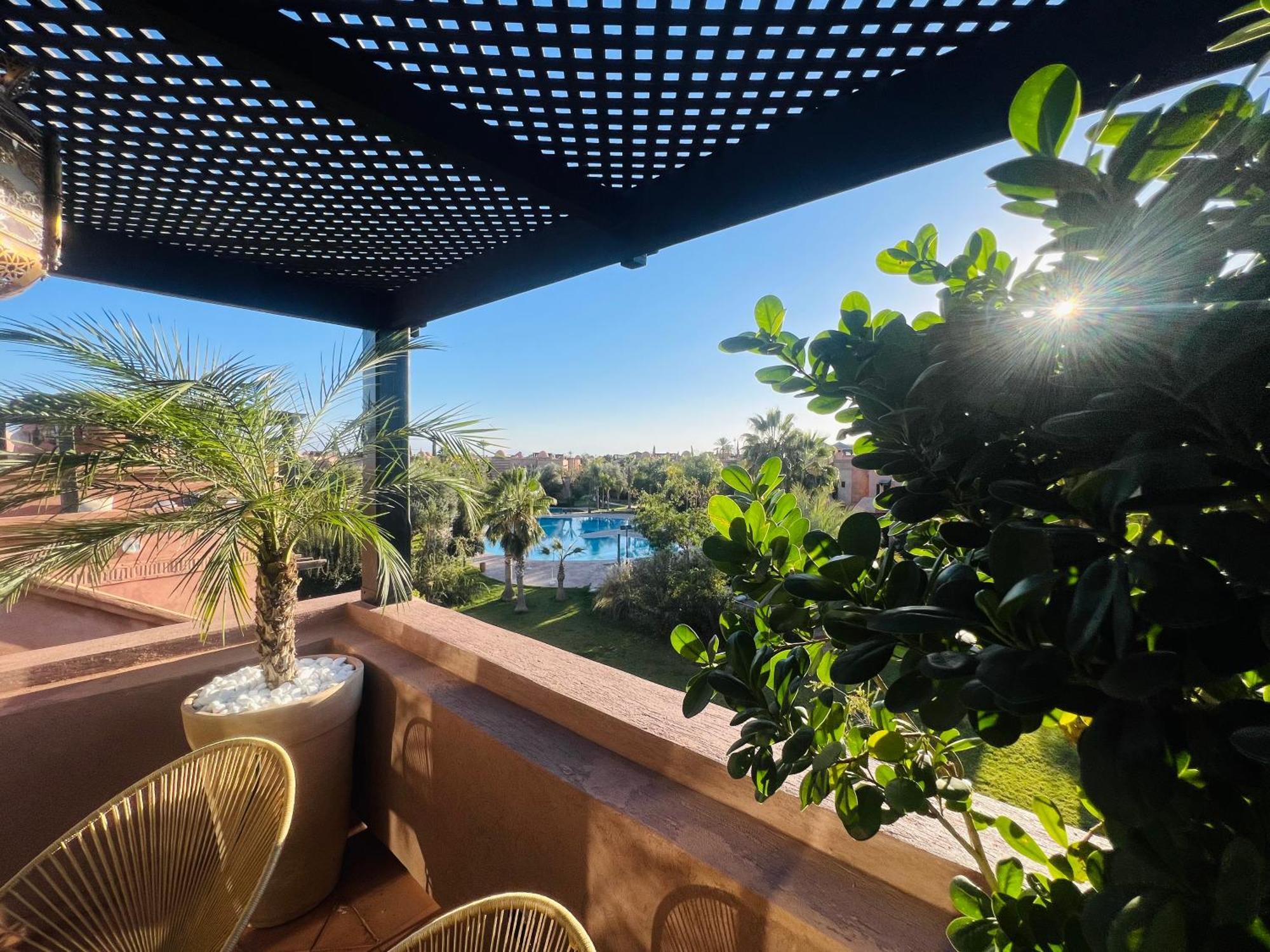 Duplex Atlas Golf Resort Pοοl Νieω Seriniτყ & Cαlm 马拉喀什 外观 照片